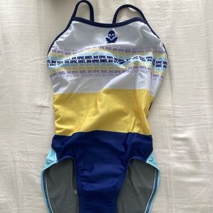 NWT Betty Designs Epic Shit one piece swimsuit.